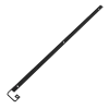 Listwa meblowa 38mm szczelinowa czarna AL008-S-038-A-CZA