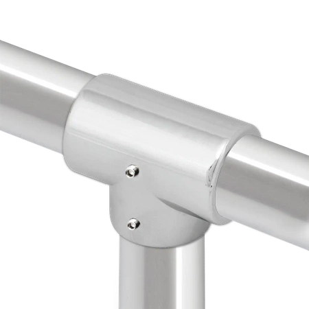 Łącznik trzykierunkowy Ø25 chrom AC983-0-CHR