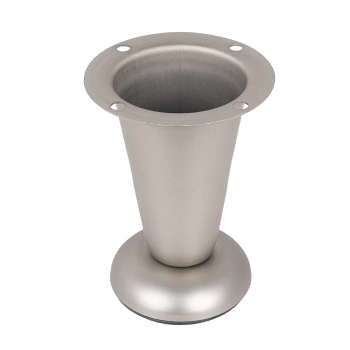 Nóżka meblowa 10cm stalowa stożkowa satynowa AC292-0-SAT