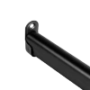Drążek meblowy owalny zestaw z mocowaniami, L=150 cm, czarny AC902-903-150-CZA