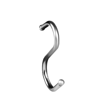 Wieszak haczyk z kulką chrom na drążek 25mm AC506-A-CHR