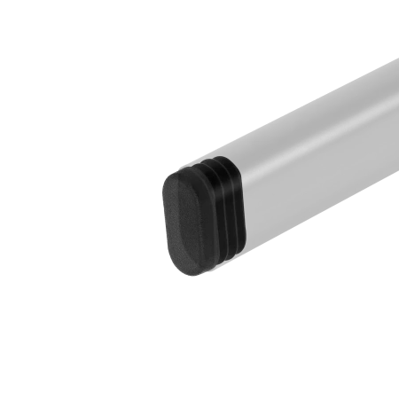 Zaślepka do meblowego drążka owalnego 30x15 czarna AC909-B-CZA
