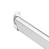 Drążek meblowy owalny zestaw z mocowaniami, L=150 cm, chrom AC902-903-150