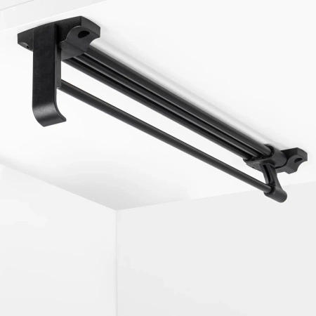 Wieszak wysuwany 40cm na ubrania do szafy czarny AC221-G-CZA