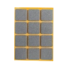 Podkładki filcowe samoprzylepne szare kwadrat 28x28 12szt PREMIUM PF001-1-028-SZA