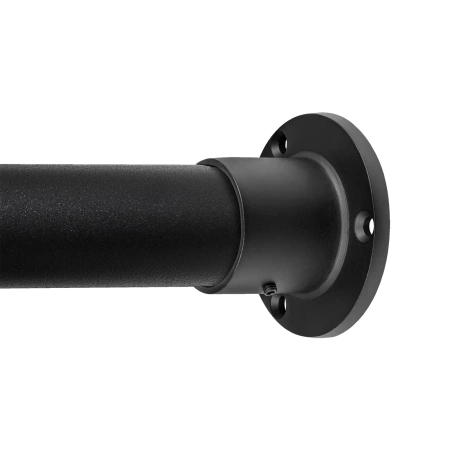 Końcówka  rozeta wysoka mocująca drążek Ø32 czarna AC610-E-CZA aluminiowa