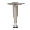 Nóżka meblowa 10cm regulowana stalowa stożkowa satynowa AC270-C-SAT