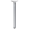 Noga meblowa 82cm stalowa regulowana odlew górne mocowanie kolor aluminium okrągła AC282-E-820-ALU