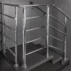 Końcówka  rozeta mocująca drążek słupek Ø50 chrom AC958-B-CHR stal