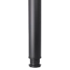 Noga meblowa 71cm stalowa regulowana górne mocowanie czarna okrągła AC282-ZA-710-CZA