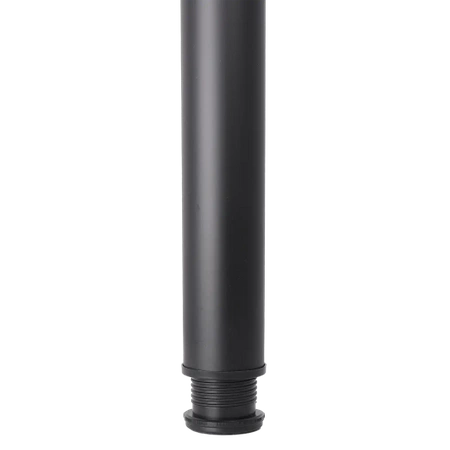 Noga meblowa 82cm stalowa regulowana górne mocowanie czarna okrągła AC282-B-820-CZA