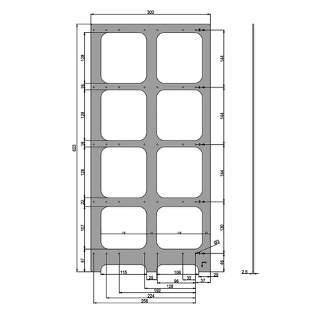 Szablon montażowy do SLIM BOX SB210-0