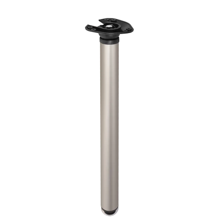 Noga meblowa stołowa składana 71,5cm stalowa satyna okrągła AC262-A-710-SAT