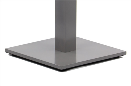 Podstawa stołu SLSH-2011-72-45-ALU kwadrat wysokość 72cm, podstawa 45x45cm kolor aluminium