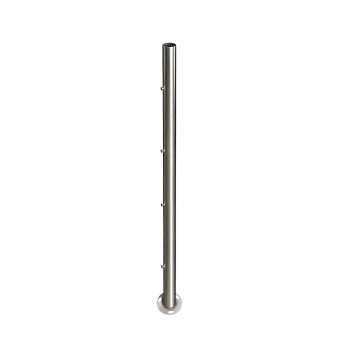 Słupek  balustrady stal nierdzewna podwyższony 98cm 4 śruby PR704-0-098-INX