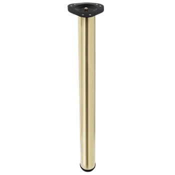 Noga meblowa 82cm stalowa regulowana górne mocowanie złota okrągła AC282-B-820-ZLO