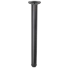 Noga meblowa 82cm stalowa regulowana górne mocowanie czarna okrągła AC282-B-820-CZA
