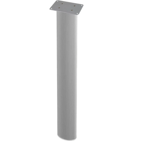 Noga meblowa stołowa ryflowana 82cm mocna szara AC280-C-ALU