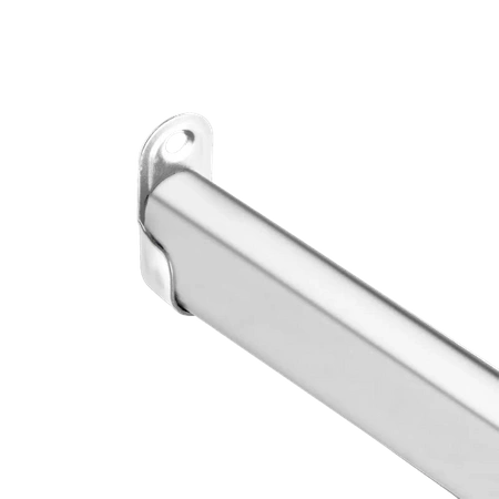 Drążek meblowy owalny zestaw z mocowaniami, L=150 cm, chrom AC902-903-150