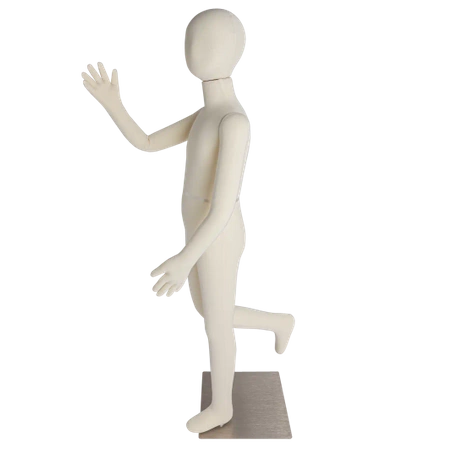 Manekin dziecięcy (8-lat) pełna sylwetka elastyczny 120cm ECRU WT218-CIE