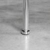 Wkładka z gwintem M-8 (metal)  do drążka Ø25 chrom do montażu stopek, kółek i półek  AC511-F-CHR