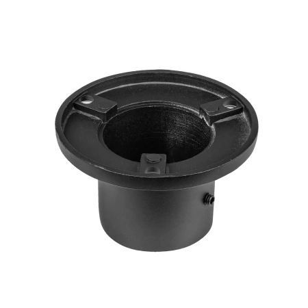 Końcówka  rozeta wysoka mocująca drążek Ø32 czarna AC610-E-CZA aluminiowa