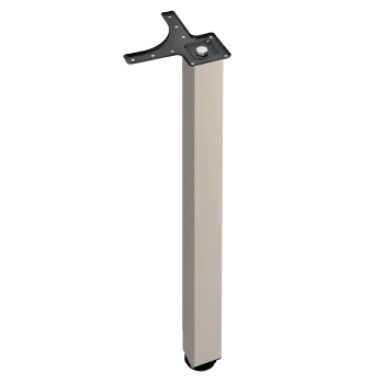 Noga meblowa stołowa kwadratowa 50x50 82cm górne mocowanie satyna AC282-L-820-SAT