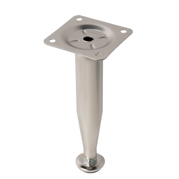 Nóżka meblowa 15cm regulowana stalowa stożkowa satynowa AC270-D-SAT