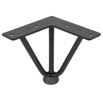 Noga meblowa 10,2cm stalowa potrójna loft czarna AC289-H-CZA