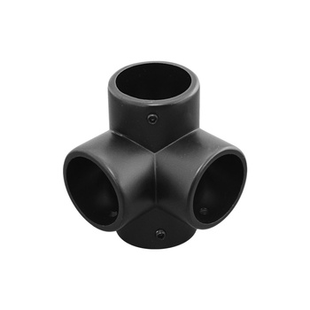 Narożnik czterokierunkowy Ø25 czarny AC986-0-CZA