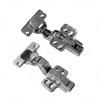 Zawias meblowy wpuszczany op=2szt z prowadnikiem wpinanym H=0, regulacja wielopłaszczyznowa cichy domyk AZ603-0