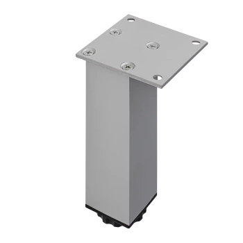 Nóżka meblowa 15cm aluminiowa regulowana ALU kwadratowa AC253-B-ALU