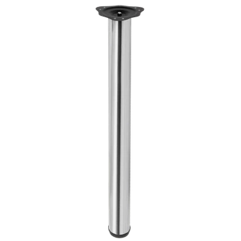 Noga meblowa 82cm stalowa regulowana górne mocowanie chrom okrągła AC282-B-820-CHR