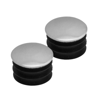 Zaślepka płaska do drążka Ø25 chrom zestaw 2szt AC507-A-2-CHR 