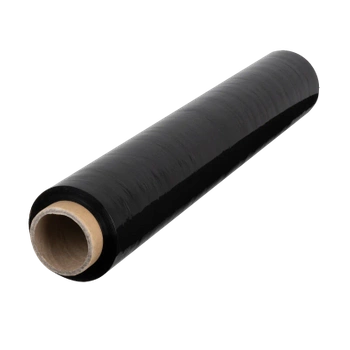 Folia Stretch rozciągliwość 150% grubość 23mik 500mm, 1,2kg/ 1,5kg czarna