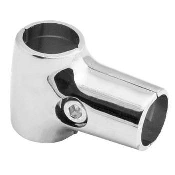 Złącze typu T przelotowe drążka Ø25 chrom TR559-A-CHR