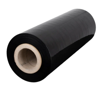 Folia Stretch maszynowa rozciągliwość 150% grubość 23mik 500mm, 7,4kg/ 9kg czarna FM-50-CZA
