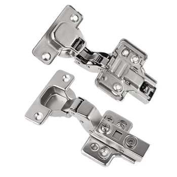 Zawias meblowy wpuszczany 1szt z prowadnikiem wpinanym H=0, regulacja wielopłaszczyznowa 3D cichy domyk AZ533-D