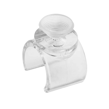 Podstawka z przyssawką  na drążek Ø25 wzmacniana bezbarwna TR539-0-BZB