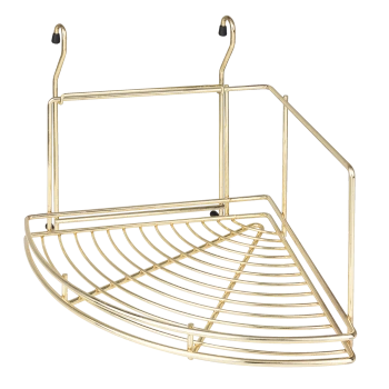 Półka metalowa łazienkowa kuchenna narożna złota AC321-0-ZLT wyprzedaż