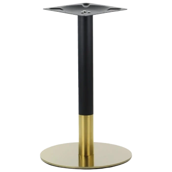 Podstawa stołu SLSH-3001-72-45-ZLO-CZA okrągła wysokość 72cm, podstawa 45cm kolor złoty-czarny