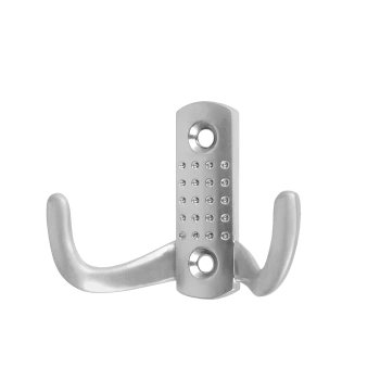 Wieszak haczyk ścienny na ubrania podwójny chrom matowy 5cm AW390-0-CRM