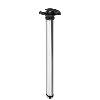 Noga meblowa stołowa składana 71,5cm stalowa chrom okrągła AC262-A-710-CHR