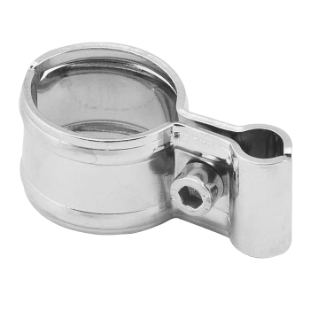 Złącze do kraty jednostronne  Ø25 chrom KR361-0-CHR