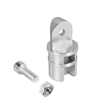 Połowa złącza zawiasowego do drążka Ø32 chrom AC972-A-CHR 