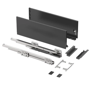 Szuflada SLIM, L=450, H=167, antracytowa 40kg SB167-0-450-ATR