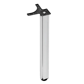 Noga meblowa stołowa kwadratowa 50x50 71cm górne mocowanie chrom AC282-K-710-CHR