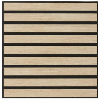 Panele akustyczne dekoracyjne ścienne lamele 50x50cm dąb (4 sztuki) PA002-050-050-DAB