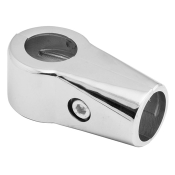 Złącze jednoramienne  grube do drążka Ø25 chrom TR560-0-CHR