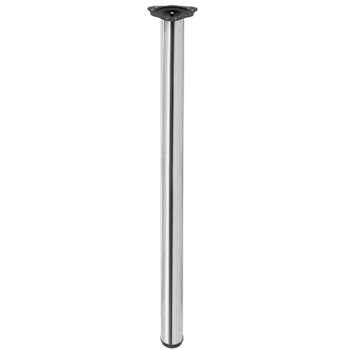 Noga meblowa 110cm stalowa regulowana górne mocowanie chrom okrągła AC282-C-1100-CHR